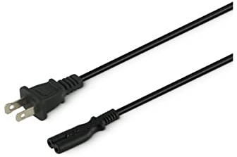 JOIN Cavo Alimentazione elettrica con Spina Americana USA e Presa IEC320 C7, 2mt, Nero