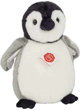 Teddy Hermann 90022 Pinguin 24 cm, Kuscheltier mit idealem Recyclinganteil (Füllmaterial)