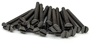 Jones DIY M3.5 Black Nickel Electrical Socket Screws, 40mm, For Switches, Light Switch, Plug Sockets, 3.5mm x 40mm, (20)