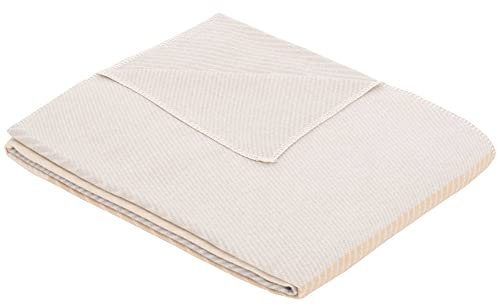 Ibena Salima Kuscheldecke 140x200 cm- Baumwolldecke Pastell, Bio- Baumwolldecke angenehm leichte Baumwolldecke in Einer hochwertigen Qualität, Made in Germany
