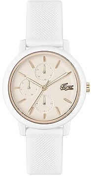 Lacoste Multi Zifferblatt Quarz Uhr für Damen Kollektion LACOSTE.12.12 Multi mit Silikonarmband