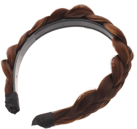 MAGICLULU 3 Piezas Diadema De Trenza Diadema De Mujer Accesorio Para El Cabello Para Mujer Pasadores Para Niñas Accesorios Para El Cabello Perder Trenza De Espina De Pescado Fibra Química