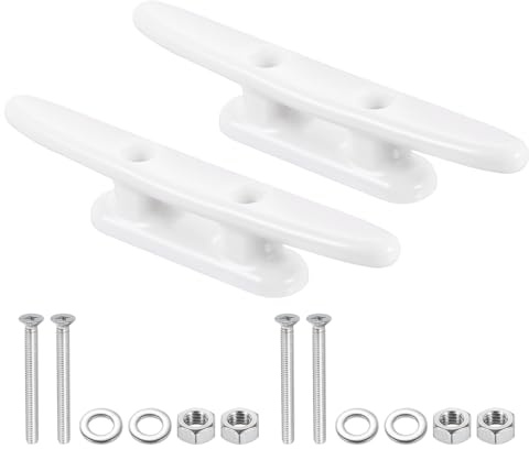 PATIKIL Taquet de quai en nylon pour bateau, kayak, corde de kayak, taquet avec vis pour bateau, quai kayak, décoration nautique marine