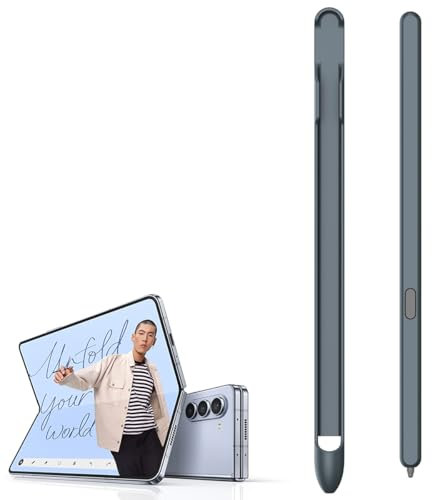 S Pen Replacement for Galaxy Z Fold 6 Stylus Pens, Input pen for Fold6/Fold4/Fold3, Galaxy Z Fold5 S-Pen Fold Edition + S Pen Slot-Grey-B