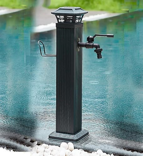 FXNFXLA Colonna d'Acqua per Giardino Esterna, Fontana Indipendente, Rubinetto Montato a Pavimento, Colonna d'Acqua da Giardino Antigelo, Irrigazione/Lavaggio Decorativo Esterno per Cortile