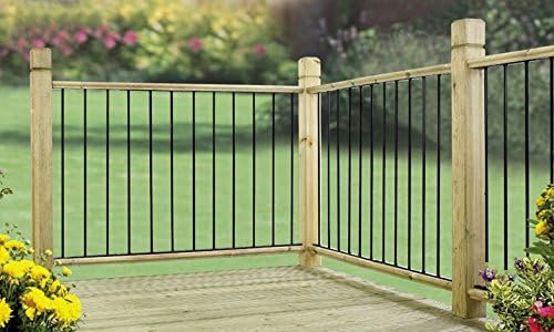 Garda Plain Metal Decking Fence Panel 560mm Run x 770mm High Fencing DPGB
