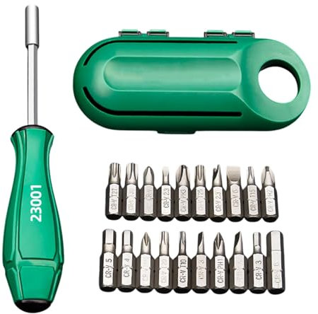 Set di cacciaviti portatili, set di cacciaviti di precisione | Cacciavite tascabile per elettronica 20 in 1 - Cacciavite ad alta resistenza per il rientro a scuola, progetti di elettronica