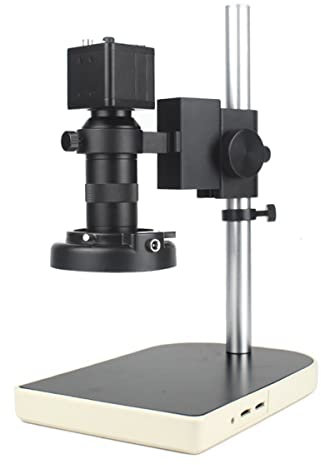 Microscope Observation 14MP 1080P Video Microscope Camera 100X 130X 180X 300X Adjustable Zoom C Mount Lens 56 LED Ring Light(130x Suit)
