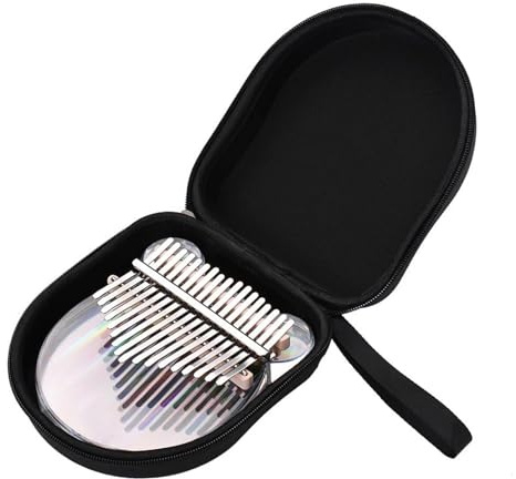 Kalimba Instrument 17-Tasten-Acryl-Transparent-Daumenklavier Mit Tuner-Hammer-Kalimba-Fingerklavier(Style 1)