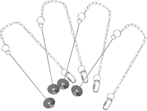 BESTonZON 4pièces Mangeoire pour Oiseaux Acier Inoxydable Distributeur de Fruits et Légumes Suspendu Support de Nourriture pour Cage Oiseaux Accessoires pour Animaux de Compagnie