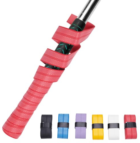 PLIGREAT 6 colori Golf Grip Wrapping Tapes 110 × 2,5 cm, nastro colorato per mazze da golf in poliuretano, fascia universale per uomini e donne appassionati di golf