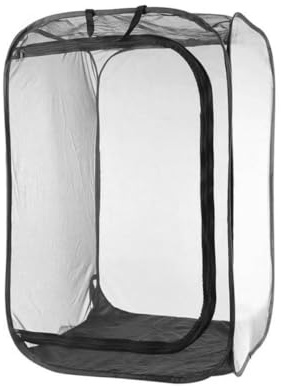 Cage à Insectes, Cage à Papillons 24x24x35 Pouces, Maison Papillons Transparente Pliable avec Fermeture éclair et poignée pour l'élevage de