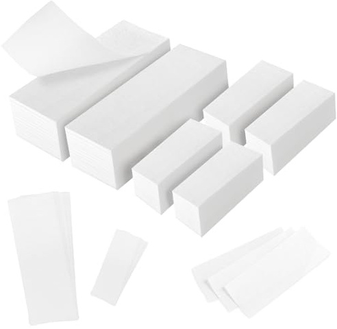 Jafurnestia 600 Stück Wachsstreifen Haarentfernung - 2 Größen Waxing Streifen aus Vlies, Waxing Set für Körper & Gesicht, Non Woven Wax Strips | Vlies, Für Körper & Gesicht, Non Woven, Für Wachs & Kaltwachs