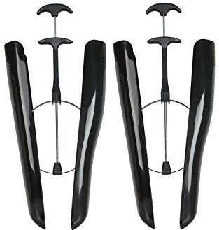 Kaps Tendiscarpe Automatico per Stivali, 37 cm 15 pollici, Tendiscarpe Con Molla in Metallo, Nero, 1 paio, Impedisce la Screpolatura, Made in Europe