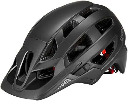 uvex Finale 2.0 - sicherer MTB-Helm für Damen und Herren - individuelle Größenanpassung - erweiterbar mit LED-Licht - Black matt - 52-57 cm