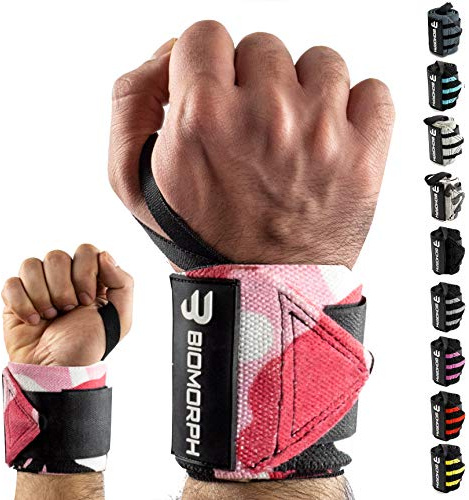 BIOMORPH Profi Handgelenk-Bandagen 54cm für Fitness, Bodybuilding, Kraftsport & Crossfit I Wrist Wraps für Frauen & Männer