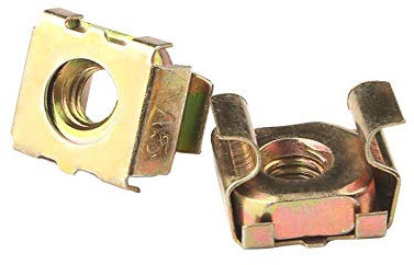 Écrou zingué galvanisé, écrou à cage, capuchon à vis flottant pour armoire, clip en métal à ressort-M6 (10 seulement)