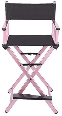 SHYM Regiestuhl aus Aluminiumlegierung Tragbarer Klapp-Make-up-Stuhl Oxford-Stoff 150 Kg Tragend Ergonomisches Design Platzsparend Multifunktional