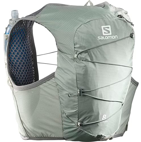 Salomon Active Skin 8-pack unisex drickväst med 2 mjuka flaskor (500 ml), löpning och vandring