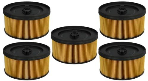 vhbw Set 5x Filters Replacement for Kärcher 6.414-960.0 for Wet and Dry Vacuum Cleaner - Cartridge Filter