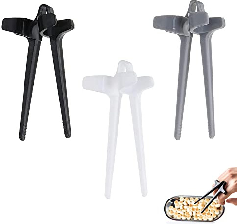 JeoPoom 3 Pieazs Palillos de Juego de Plástico, Palillos Chinos, Palillos para los Dedos, Palillos para bocadillos, Reutilizable Palillos para Usar Al Jugar Juegos de Computadora o Juegos MóViles