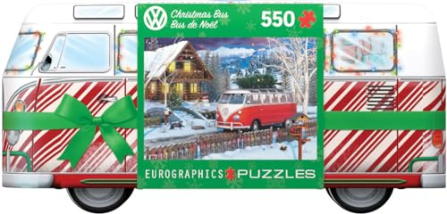 Eurographics VW Weihnachts-Bus, Puzzledose 550 Teile, Blech/Tins Puzzle