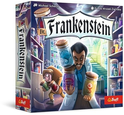 Trefl – Dr. Frankenstein – Familienspiel, Planen, Strategie, Spiel für Erwachsene und Kinder ab 8 Jahre