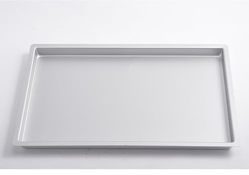 Cake Pan Aluminium Oblong (9 x 12 x 1) Baking Tray, Anodised Brownie Pan,Cake Tin, Silver
