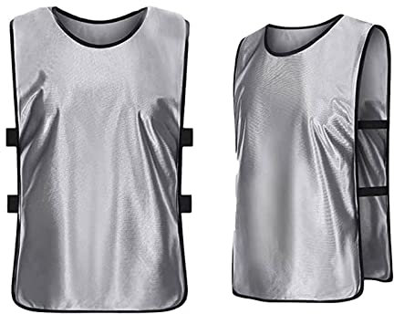 SerendipitousWhisper 12 Stück Fußball Leibchen für Kinder und Erwachsene,Westen fürs Teamtraining,Markierungshemd-Trainingsleibchen ohne Logo,Team-Spiel Bibs für Herren Damen Senioren Junioren