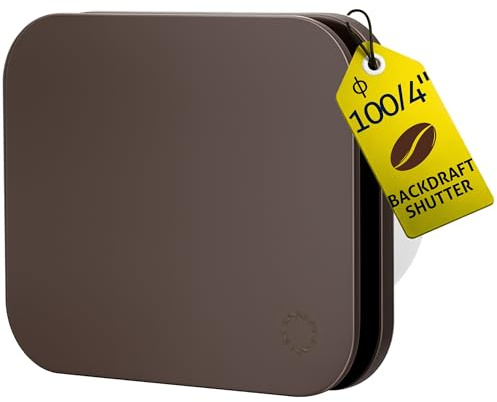 Turbionaire TREND 100 SDBC Abluftventilator, für Badezimmer, Küche, Wand/Decke, Frontplatte Dark Brown Chocolate Matt, Durchmesser 100 mm, 85 m3/h, 35 Pa, Rückschlagventil, geräuschlos 33 dB, IPX4…
