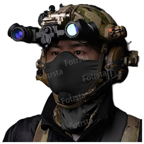 Fast Paintball Helm Set, Taktischer Vollgesichts Schutzhelm Militär Outdoor Spiel Ausrüstung Mit Adjustable Militär Headset Und NVG Modell Für CS Jagd BBS Spiel