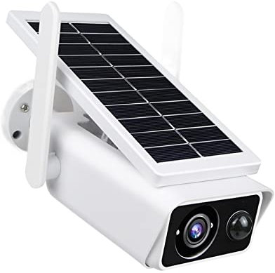 MZZYG Solar Security Camera 3MP HD Outdoor IP Camera WiFi Wireless Security Camera Built-in Battery Surveillance Camera PIR Alarm Solar Powered(NO Battery x 64G)