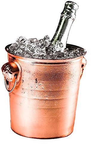 MAGICLULU Stainless Steel Ice Bucket for Cocktail Bar Narrow Design for Beer Bucket and Wine Cooling for Party Gatherings and Bar Supplies