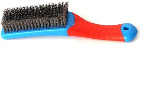 Stainless Steel Wire Brush with Plastic Handle, for Kitchen Cleaning and Metal Rust Removal