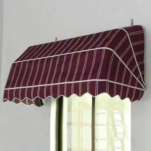 Tenda da sole pieghevole curva francese per porte/finestre impermeabile e manuale telescopica parasole per giardino portico e bar