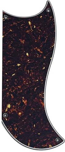 Für Gibson SG Custom 3 Pickup Style Gitarre Pickguard Teile (4-lagig, braune Schildkröte)