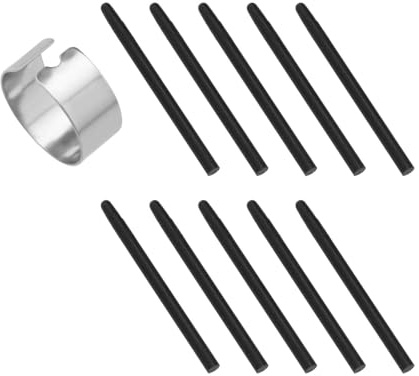 10 Pcs Replacement Refill Pen Nibs for Bamboo for Intuos Pens for Wacom CTL460, CTH460, CTH461, CTH661, CTH-480 CTH-480S for INTUOS4 With Removal Ring