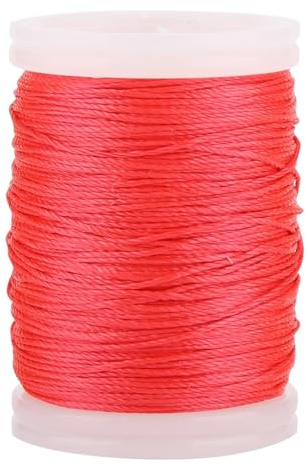equlup 120m/393,7pi Fil de Service pour Corde d'arc, Fil de Service Nylon Fil de Service pour Corde d'arc de Tir à l'arc Fil de Service Fil de Corde d'arc pour Arcs de Chasse Recourbés (Rouge)