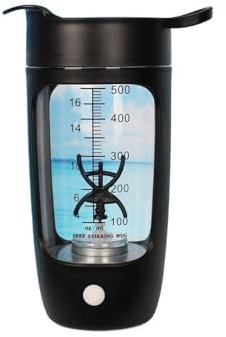 Shaker elettrico per proteine, 600 ml, ricaricabile tramite USB, per miscelare proteine in polvere e frullati, portatile, per palestra e viaggi (B)
