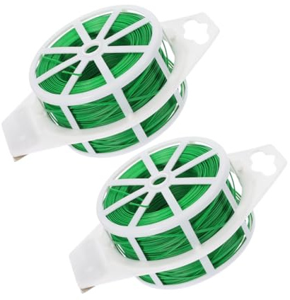 Didiseaon 2 Rollos Bridas De Alambre para Jardinería Bridas Reutilizables para Plantas De Jardín para Plantas para Fijar Árboles y Arbustos Jardinería Doméstica