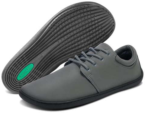 SAGUARO Barefoot herrskor minimalistiska fritidsskor - med bred tå box, Noble II, Gr.36-48