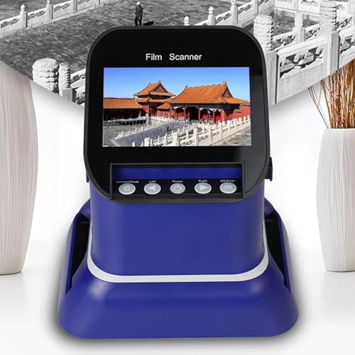 Digital Film and Slide Scanner, Converts 35mm, 135, 126, 127 Negatives and Slides to JPEG, Fast Scanning for Archiving Memories