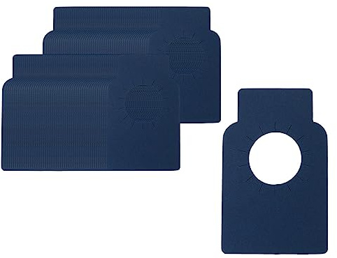 KESOTO 100 Pezzi Etichette per Bottiglie di Vino Etichette per Collo Cartellini per Marcare Segnaposto in Carta Spessa Resistente Adatto Private, Blu