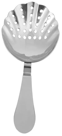 FONDOTIN Colino Cocktail in Acciaio Inossidabile Filtro Ghiaccio Resistente Ruggine per Bar Mixologist Leggero e Compatto per Uso Professionale e Portatile
