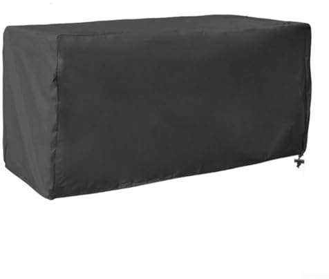 Housse de boîte de rangement de jardin fabriquée à partir de tissu Oxford 210D, imperméable et résistant aux déchirures avec corde et boucle réglables, protection UV et intempéries pour boîtes de