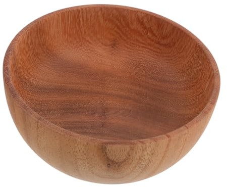 Healifty Bol Décoratif Bois Grand Bol à Fruits Pour Plan De Travail Saladier De Service Bois Pour Maison
