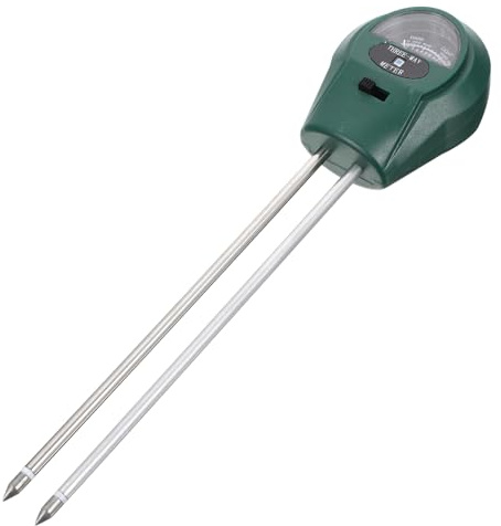 Homoyoyo Strumento Di Analisi Del Suolo 3 in 1 Phmetro Umidità e Luce Per Giardinaggio, Misuratore Terreno Digitale Quadrante Grande Per Cura Piante e Orto All’aperto