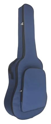 NDSJAIE Universal gitarrväska vattentät vadderad väska för klassisk akustisk gitarr i standardstorlek, med Oxford-tygdelar, Blå, Taglia Unica, One Style