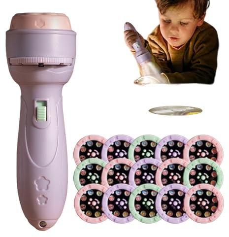 Antorcha de Proyección | Linterna De Cuero Para Niños | 120 Patrones De