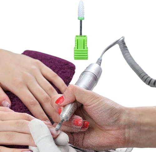 Punte per unghie professionali, punta per unghie in ceramica, testa per | lucidatura, fresa rotante, cuticola pulita, punta per, punta per unghie